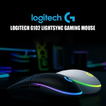 Logitech G102 fare hafif Mouse gelişmiş optik sensör 8000 dpi hediye oyun Pro oyuncu bilgisayar dizüstü oyun