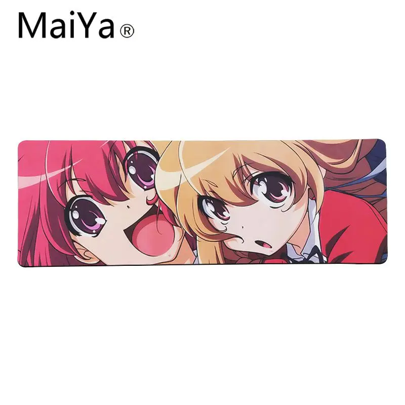 Lock Edge 30x80cm Maiya высокое качество Toradora Тайга Айсака большой коврик для мыши ПК компьютерный коврик резиновый ПК компьютерный игровой коврик для мыши - Цвет: Lock Edge 30x80cm