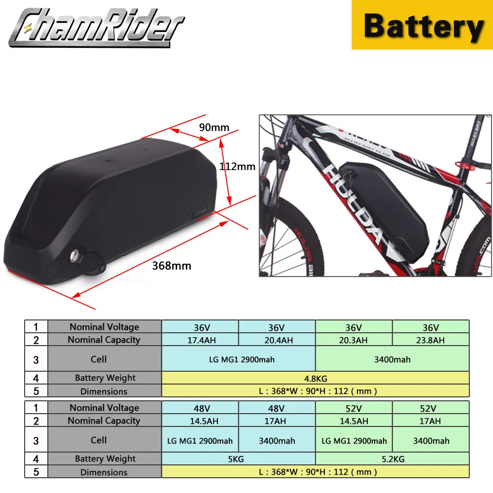 Camrider 500 Вт прямой привод ebike конверсио Комплект 36 в 48 в 52 в электрический велосипед комплект Polly батарея 20AH 17AH MXUS мотор LCD3 дисплей