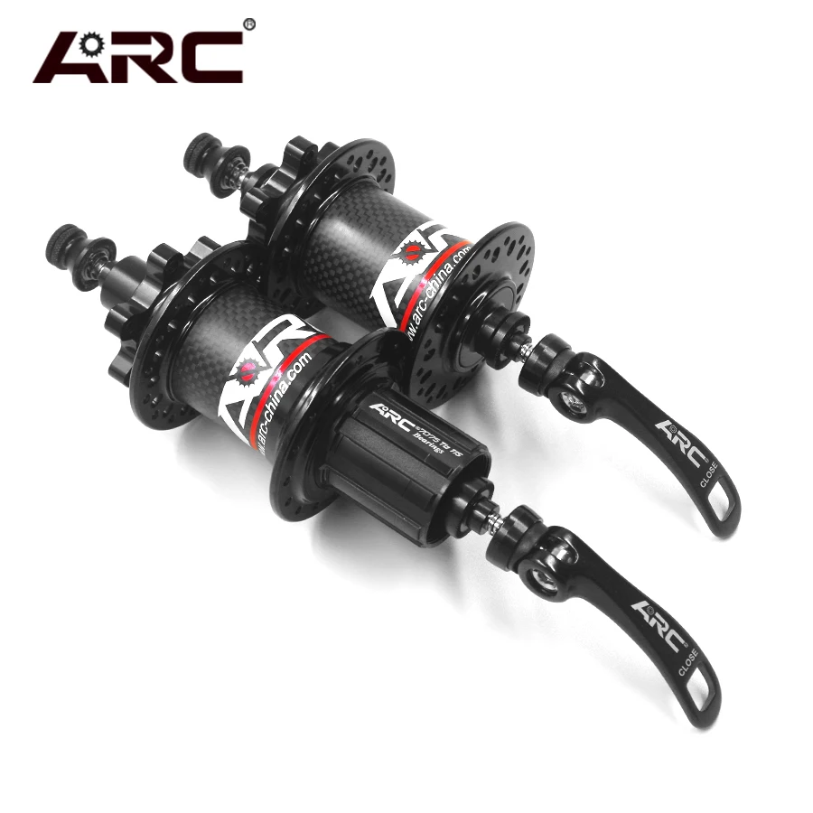 ARC Carbon QR шампуры 135 мм через 142 мм концентратор и ротор 8 9 10 11 скорость передний задний MTB горный велосипед Центральный замок 32 отверстия велосипедный концентратор