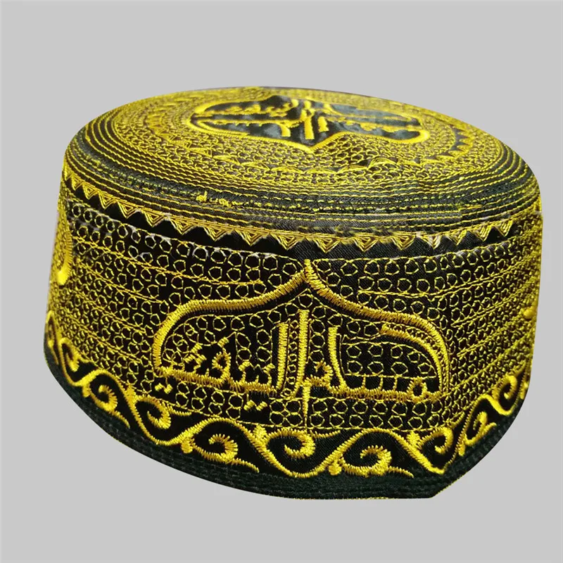 

Lychee Muslim Prayer Hats India Kufi Turban Mens Islamic Muslim Cap Arabic Saudi Topi Islam Prayer Hijab Caps Satin Bonnet