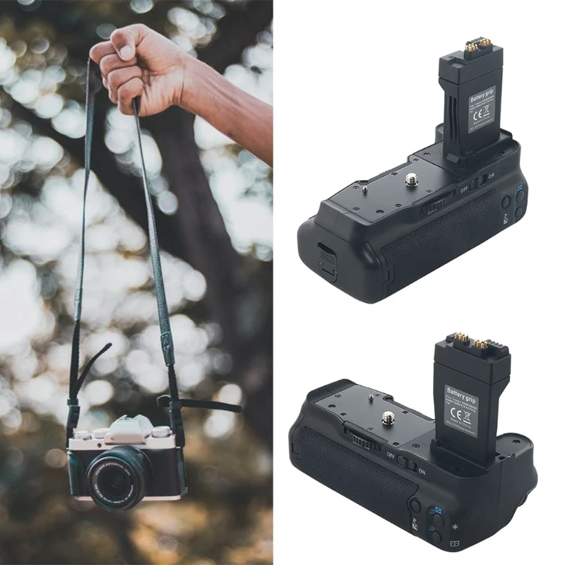 BG-E7 Equivalent Battery Grip Replacement Camera LP-E8 Batteries Holder Pack Compatible with EOS 550D/600D/650D/700D/T5I D5QC