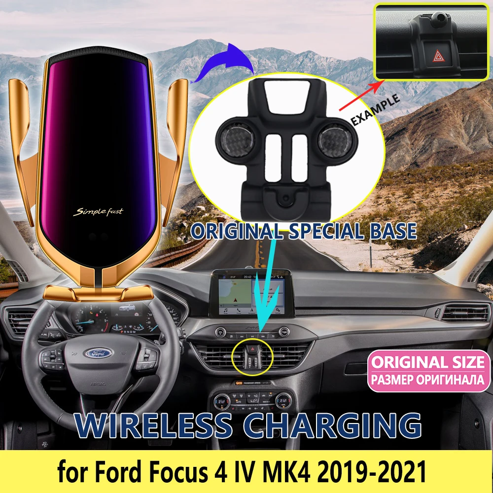 vleugel Overweldigend Zegenen Auto Mobiele Telefoon Houder Voor Ford Focus 4 Iv MK4 2019 2020 2021 Gps  Stand Beugel Draaibaar Ondersteuning Accessoires Voor iphone Huawei -  AliExpress Auto´s & Motoren