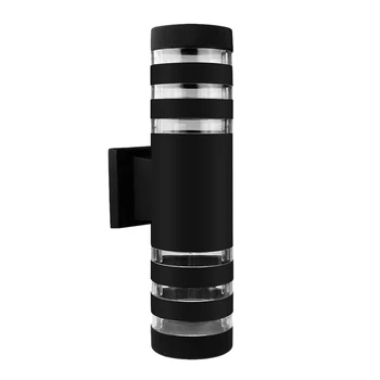 

Round LED Wall Light E27 Dual Head Indoor Outdoor Waterproof Sconce Up Down Porch Lamp