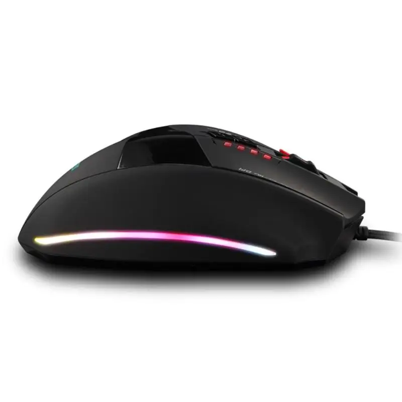 ZELOTES C-13 13 клавиш 10000 dpi Регулируемая RGB оптическая игровая проводная USB мышь