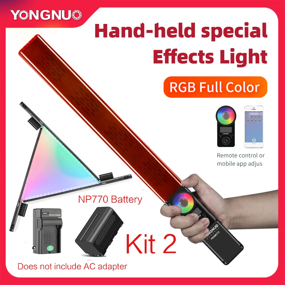 YONGNUO YN360 III YN360III ручной 3200 K-5500 K RGB разноцветный ледяной светодиодный светильник с сенсорным управлением, светодиодный телефон приложение - Цвет: Розовый