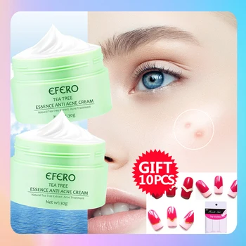

EFERO Acne Removal Cream Skin Repair Face Cream Spots Acne Treatment Skin Care Tea Tree Essence Anti Acne Day Cream Moisturizer