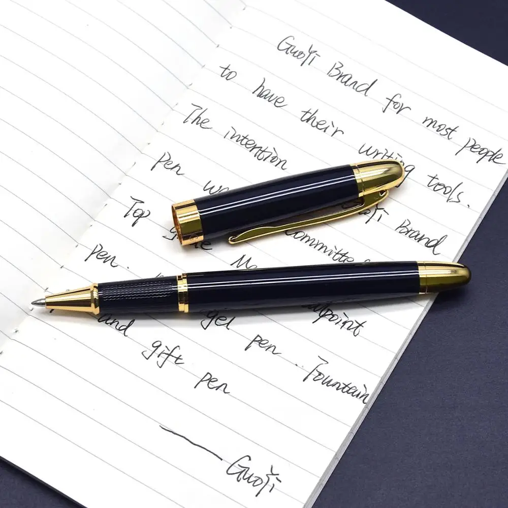 Guoyi Z318 Ретро Роскошная металлическая гелевая ручка канцелярские принадлежности для офиса и обучения школьные канцелярские принадлежности подарок Отель Шариковая ручка для делового письма