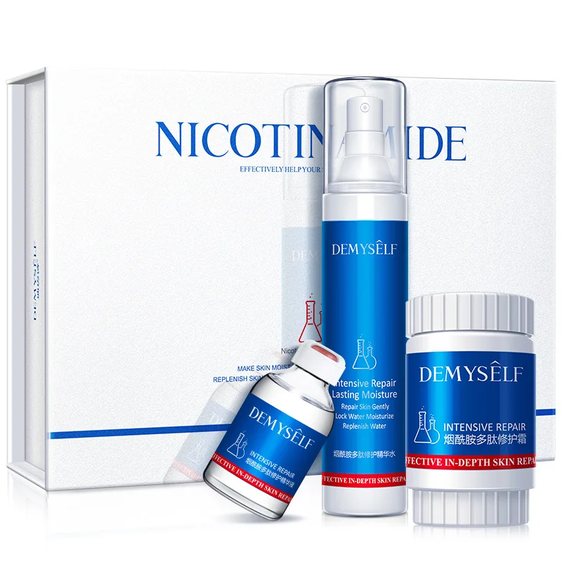 Deme nicotinamide repair essence kit полипептид Сыворотка для лица отбеливающий крем для лица против морщин уход за кожей с сывороткой Сыворотка для лица