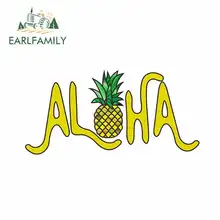 *#Best Price EARLFAMILY 13cm x 6.4cm for Aloha Pineapple Logo Funny Car Stickers Vinyl Waterproof RV VAN Car Accessories JDM Anime Comic Sign *#Best Price EARLFAMILY 13cm x 6.4cm for Aloha Pineapple Logo Funny Car Stickers Vinyl Waterproof RV VAN Car Accessories JDM Anime Comic Sign