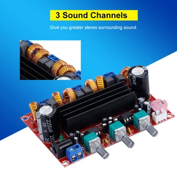 

XH-M139 High Power TPA3116D2 Subwoofer Speaker Amplifier Board Professional Audio Digital Module 2.1 Channel 12~24V 50Wx2+100W