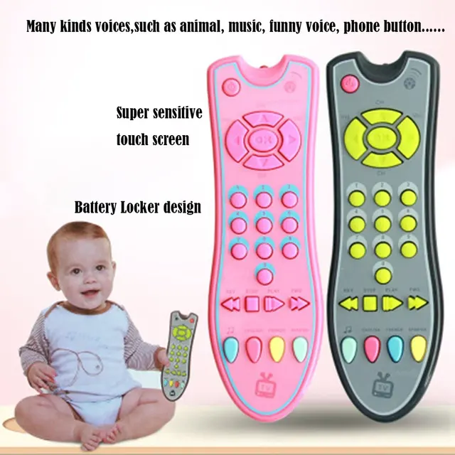 Baby Toys Music Mobile Phone TV Remote Control Early Educational Toys Electric Numbers Remote Learning Machine Toy Gift for Baby 1