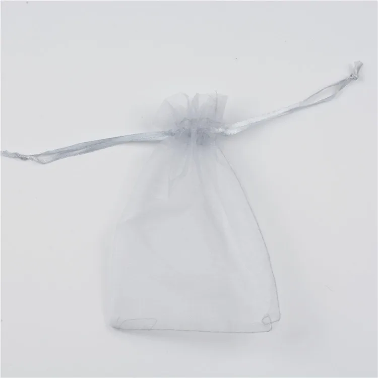 50 шт., снежные мешки из пряжи из органзы, жемчужная чистая пряжа, сумка для ювелирных изделий, косметичка, Подарочная сумка на шнурке, вечерние, свадебные подарочные сумки для конфет