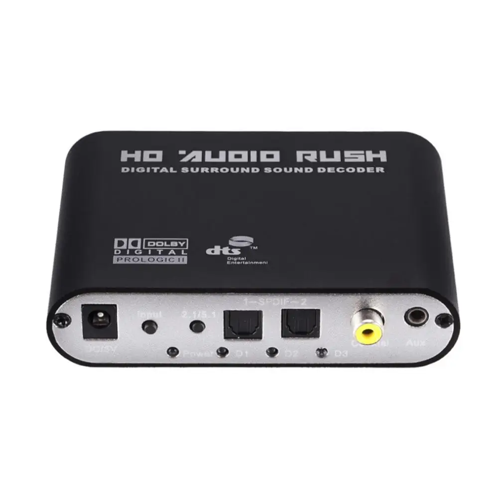 

Digital Surround Sound Decoder 5.1 Channel DTS Dolby AC3 Digital Audio Audio Sound Decoder Converter Amplifier