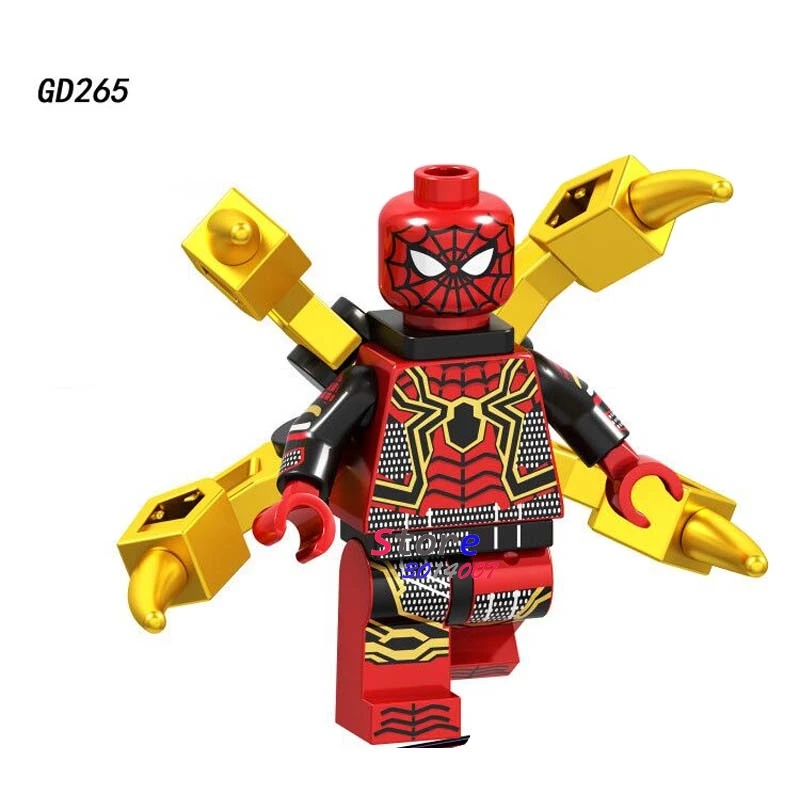 Один фильм Marvel Человек-паук Веном вдали от дома Mysterio Питер Паркер коллекция Человек-паук Строительные блоки детские игрушки - Цвет: GD265