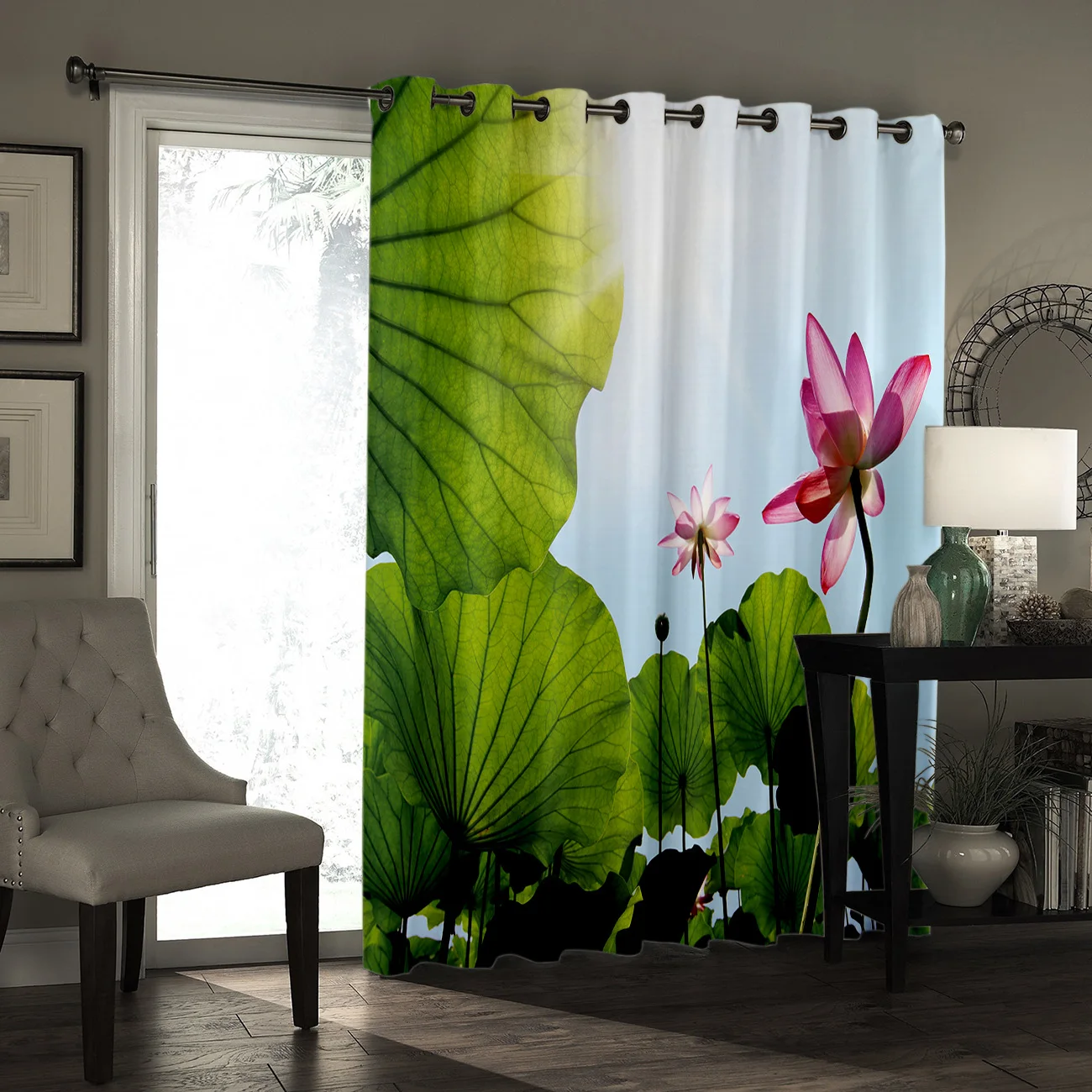 LotusFlower, занавески для комнаты, большие оконные занавески, занавески для гостиной, занавески для кухни, тканевые Декорации для детской вечеринки
