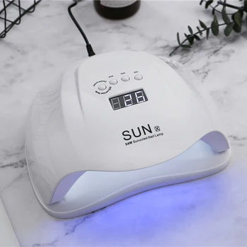 

SUNX Nail Dryer 54W LED UV Lamps 36pcs LEDs For Cure Gel Nail Polish Nail Art Manicure Machine Automatic Sense Nail Lamps Tool