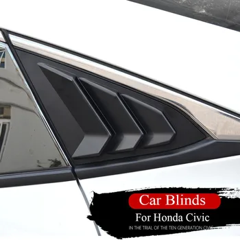 

Car Rear Side Blinds Shutter Vent Air Wing Cover ABS Sticker For Honda Civic 2016 2017 2018 2019 2020
