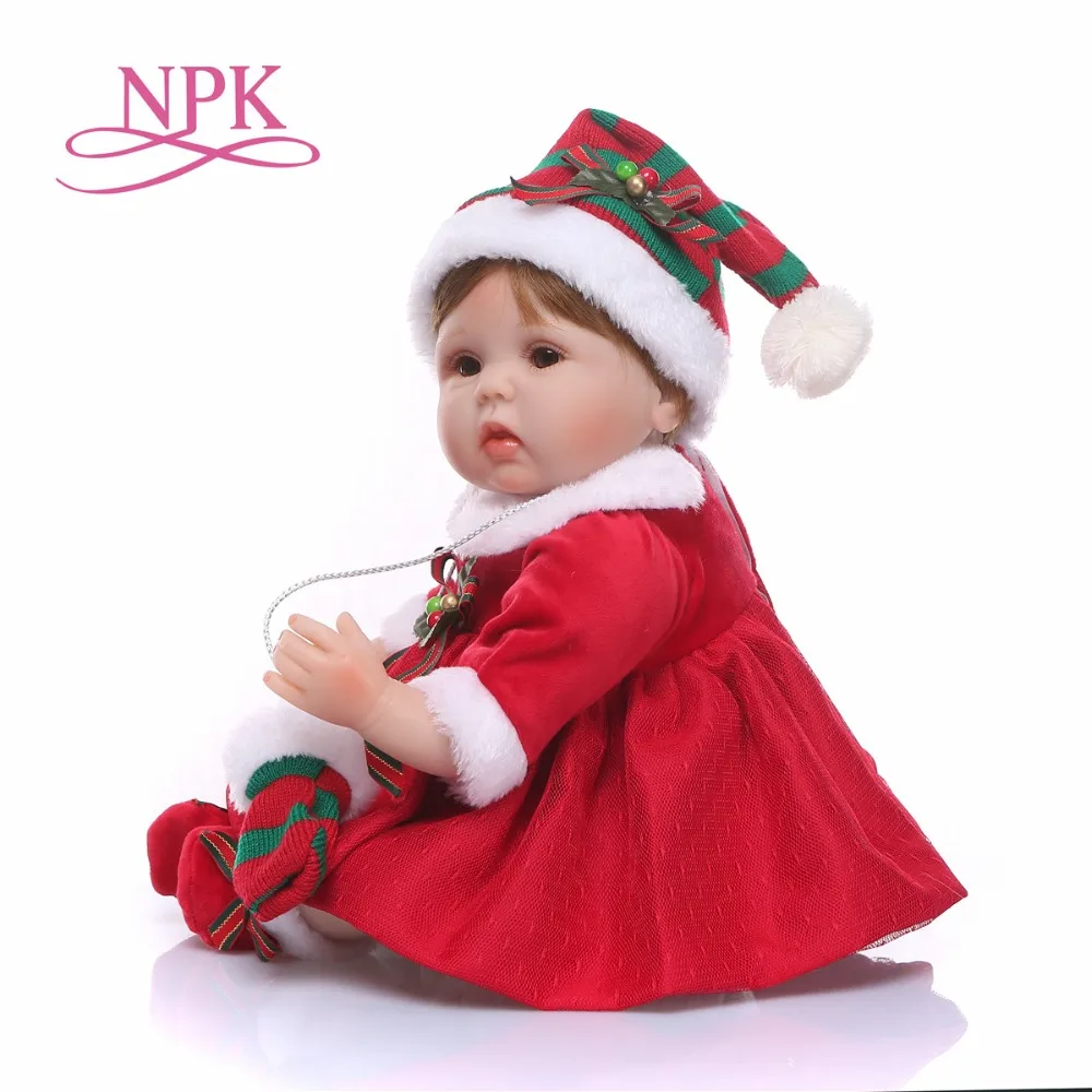 Топ Reborn Baby 40 см Реалистичная кукла красная девочка высокое искусство милые мягкие креативные игрушки для мамы и Ребенка Рождественский подарок торжество