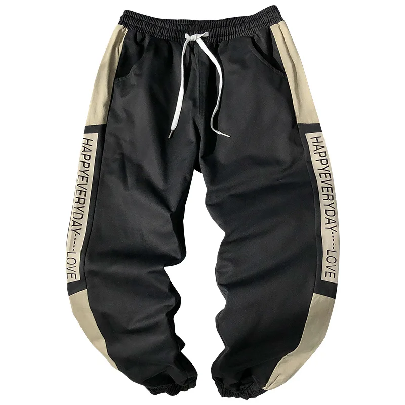 Многофункциональные Мужские штаны для бега в стиле Харадзюку, свободные стильные мужские спортивные штаны в стиле хип-хоп, повседневные штаны, мужские уличные штаны
