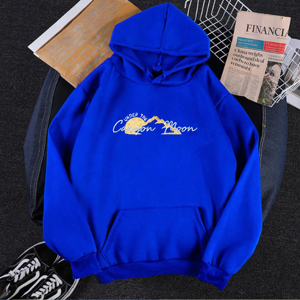 

Under The Canyon Moon Sweatshirts Harry Styles Casual Print Pullovers Streetwear Hoodies Women Gothic Fall 2020 Women