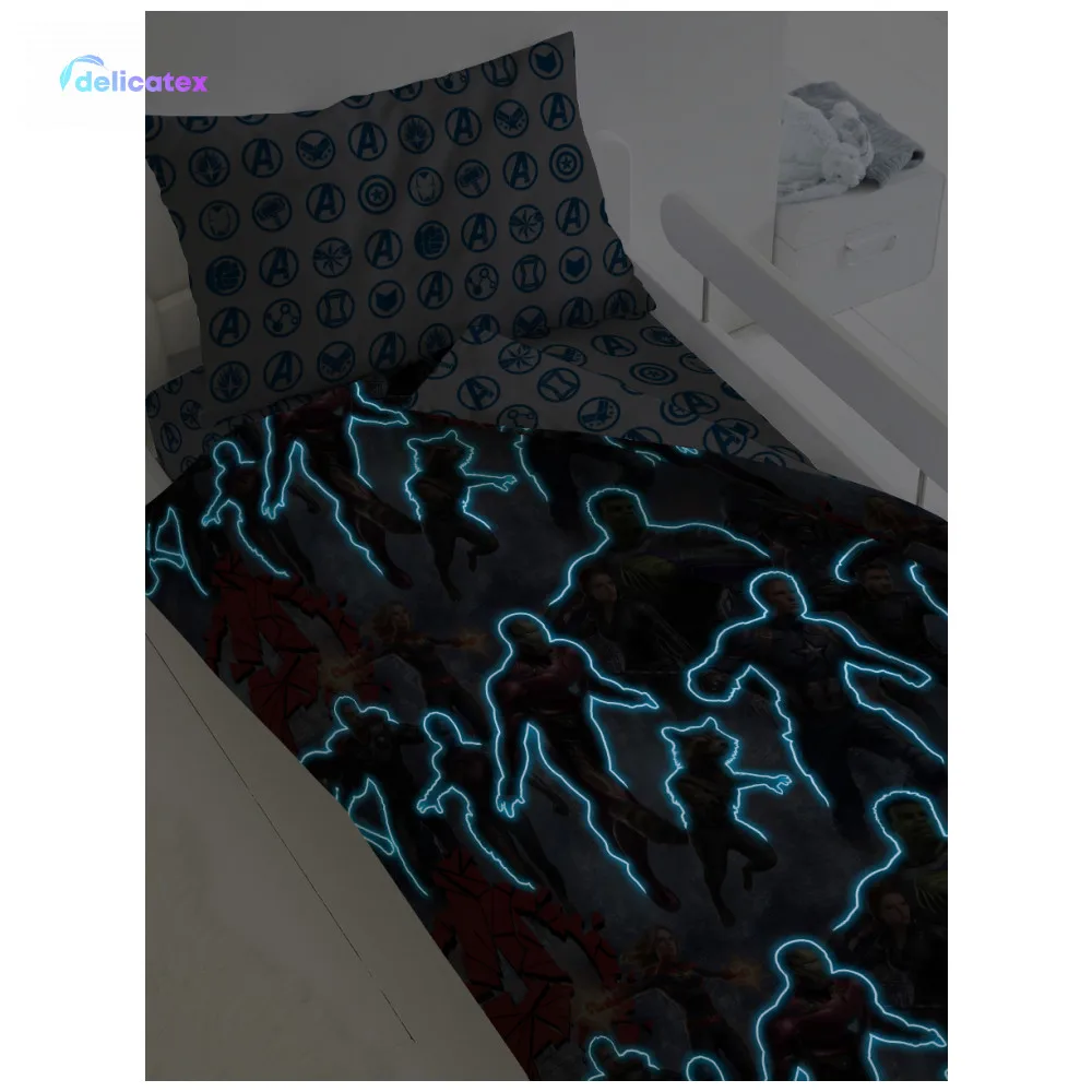 Детское Постельное белье КПБ Delicatex1.5 хлопок Мстители Neon (70х70) рис. 16160 1/16159 2 На