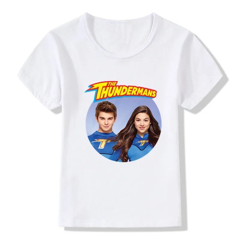 New Cute The Thundermans TV Shows Print T-shirts Summer Kids T Shirt Baby Girls Boys Clothes Fashion Streetwear  Tops 3