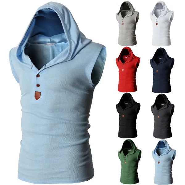 201 Summer Vest Multi-color of Hooded Men's Casual Korean-style Vest MEN'S Vest