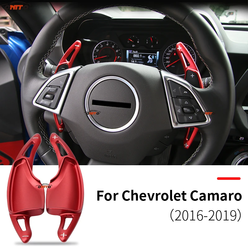 2 шт./компл. подходит для Chevrolet Camaro автомобильные Переключатели скоростей на руле Алюминий детали из сплава переключения расширение стайлинга автомобилей красный/черный/серебристый