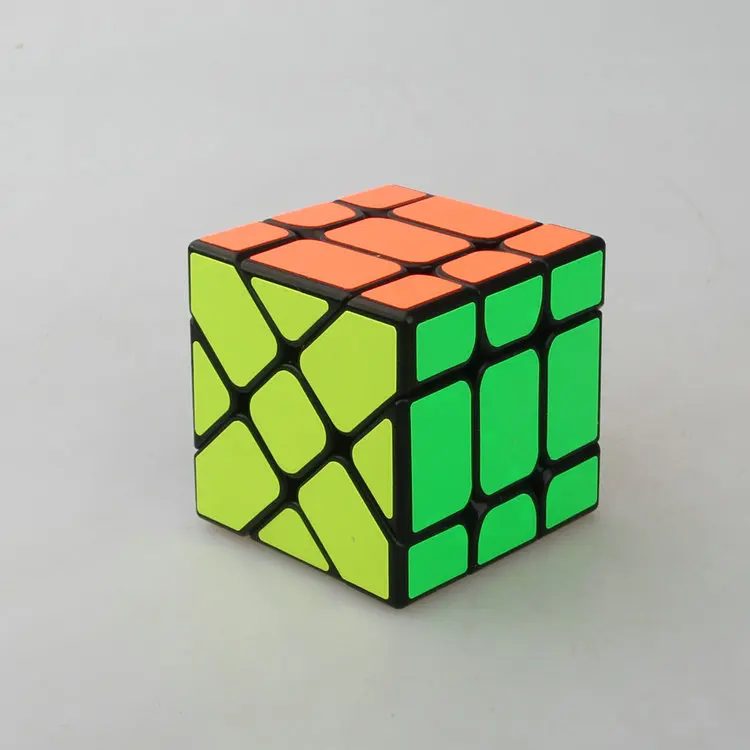 Кубик развивающая игрушка магический куб с движущимся краем и цветным дном для детей с деформированным черным дном 3 класса