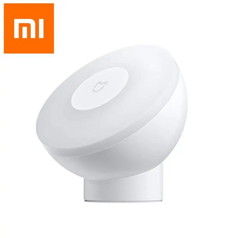 Xiaomi Mijia ночной Светильник 2-го поколения магнитное притяжение на 360 градусов вращающийся Регулируемая яркость инфракрасный датчик тела для дома