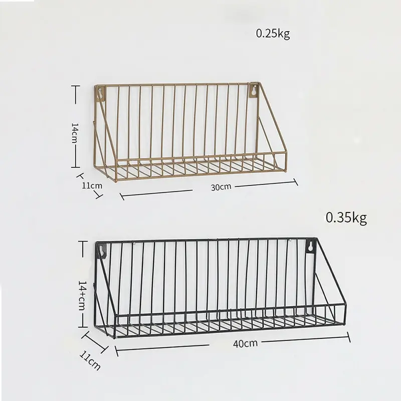 Industrial Metal Shelves Wire Floating Space Saving Wall Mounted Shelf Multi-function  Rooms Home Office/Study Storage Rack