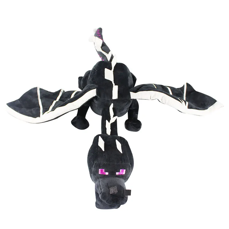 65 см Эндер Дракон плюшевая игрушка мягкая чучела кукла Animlas черный эндердрагон Дети Рождественский подарок - Цвет: 65cm