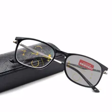 Солнцезащитные фотохромные очки для чтения с несколькими фокусировками для мужчин, деловые очки для дальнозоркости+ 1,0+ 4,0 унисекс NX