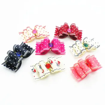 

100PC/Lot Colorful Stars Pet Accessories For Dog Grooming Bows Puppy Small Dogs Hair Bows