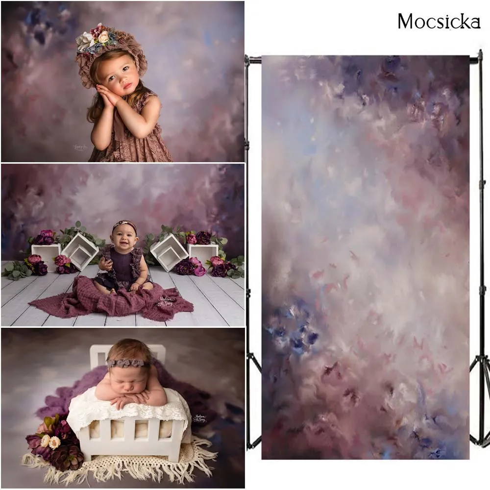 Винтажный фон для фотосъемки Mocsicka с розовыми цветами абстрактная текстура