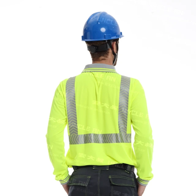 Men's Hi Vis Long Sleeve Safety Shirt