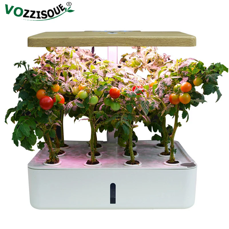 Интеллектуальный спектр гидропоники плантатор оборудование для выращивания почвы детская коробка для посадки самостоятельный цветочный горшок с системой полива пластиковый цветочный горшок