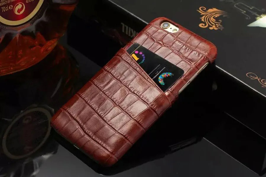 Чехол из 100% натуральной кожи для Apple iPhone 6 6S Plus задняя крышка под крокодиловую кожу