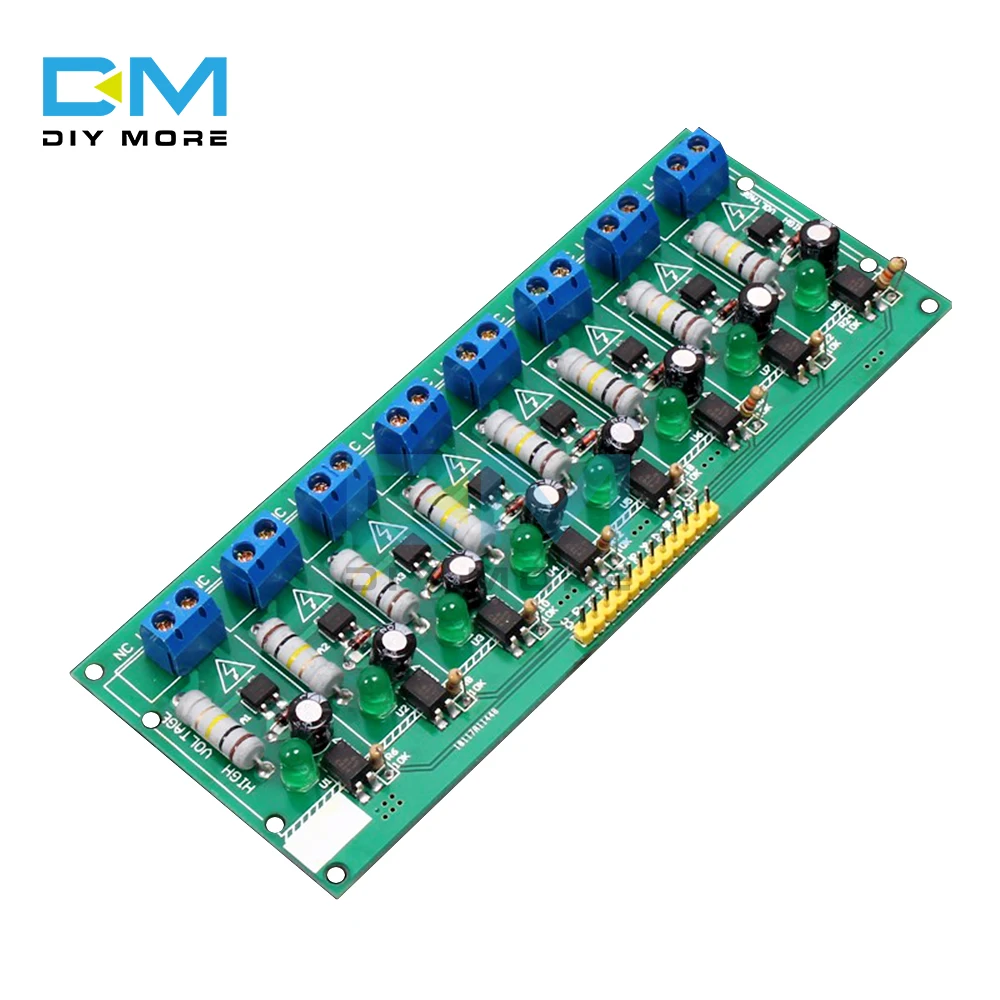 8 канальный AC 220V 3V 5V канальная оптопара изоляционная тестовая плата