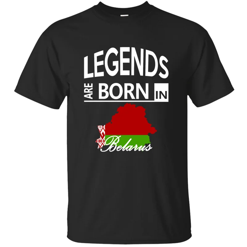 Belarus Born Legends классный подарок на день рождения Любовь забавная Футболка мужская и женская трендовая армейская зеленая футболка слоган хлопок