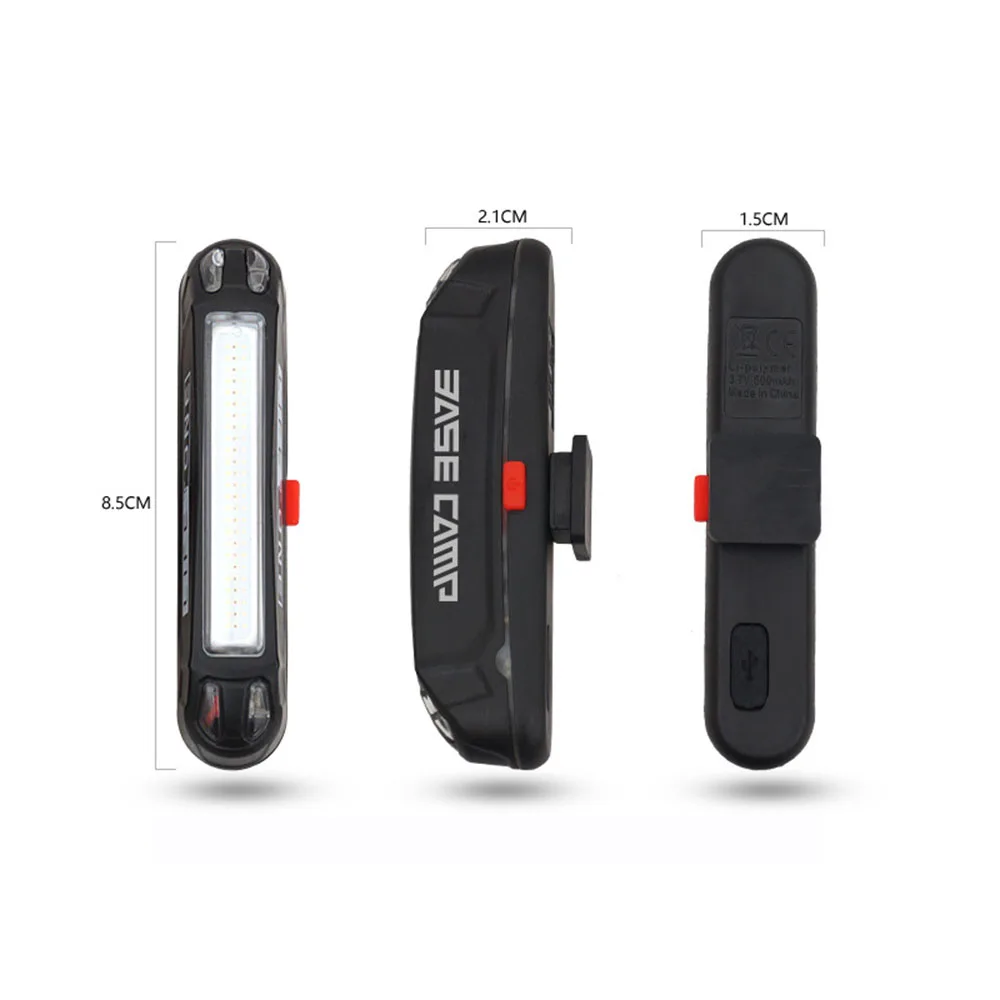 BaseCamp Водонепроницаемые фары с usb зарядкой MTB велосипед Предупреждение льный задний фонарь 90 градусов Регулируемые задние фонари