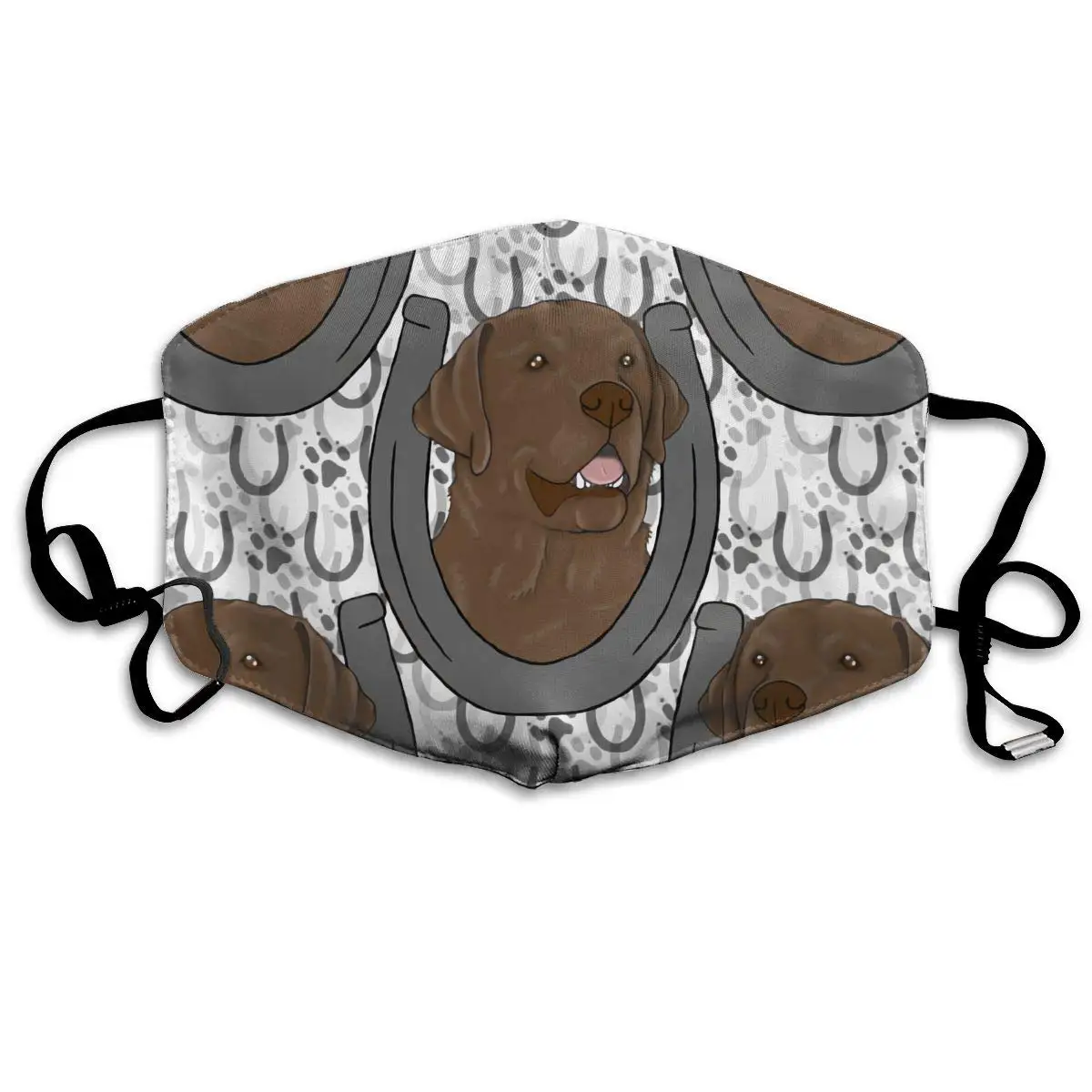 

Labrador Mat Washable Reusable Mask, Cotton Anti Dust Half Face Mouth Mask For Kids Teens Men Women With Adjustable Ear Loops