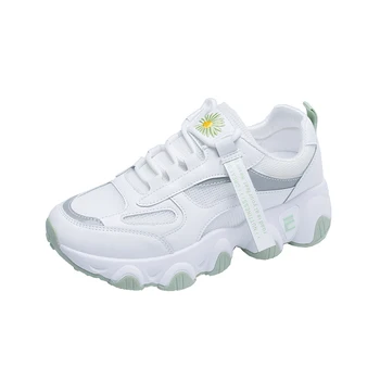 

Designer Sneakers Running Shoes for Women Ladies Casual light Dancing Shoes Breathable Walking shoes Glossy Thick Sole Trend