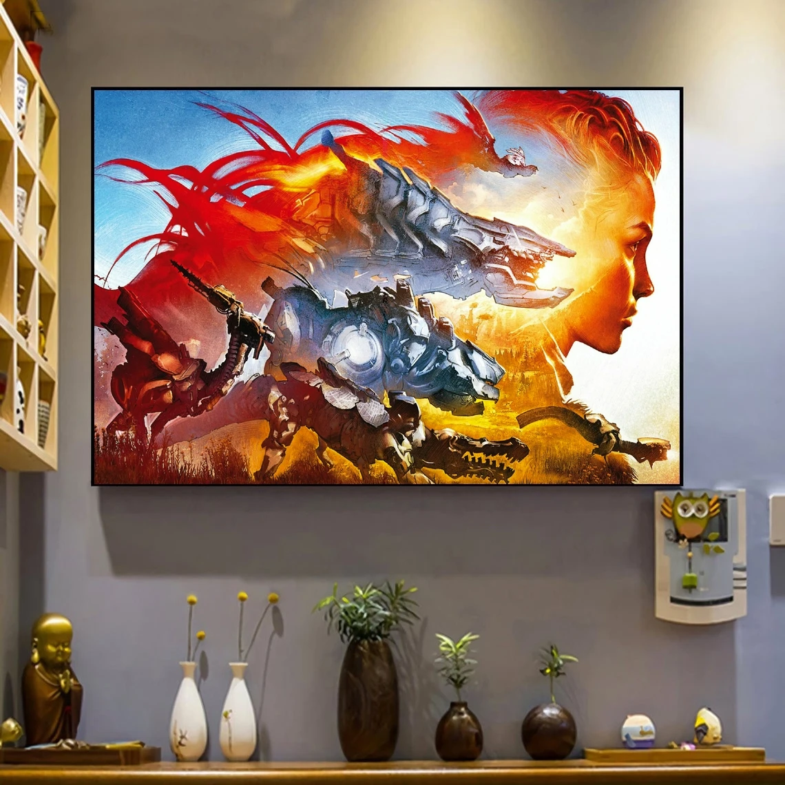 Horizon Zero Dawn Game Cover Poster Wall Art Canvas Painting Camera Da Letto Soggiorno Decorazione Domestica (Senza Cornice)