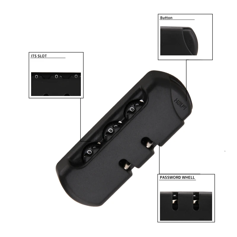 Luggage combination lock accessories trolley case fixed combination lock luggage sturdy suitcase anti-theft lock