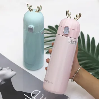 

Cute Shape Stainless Steel Insulation Cup Portable Double Insulation Car Travel Coffee Cup Anti-rust Eco-friendly Kitchen Mug