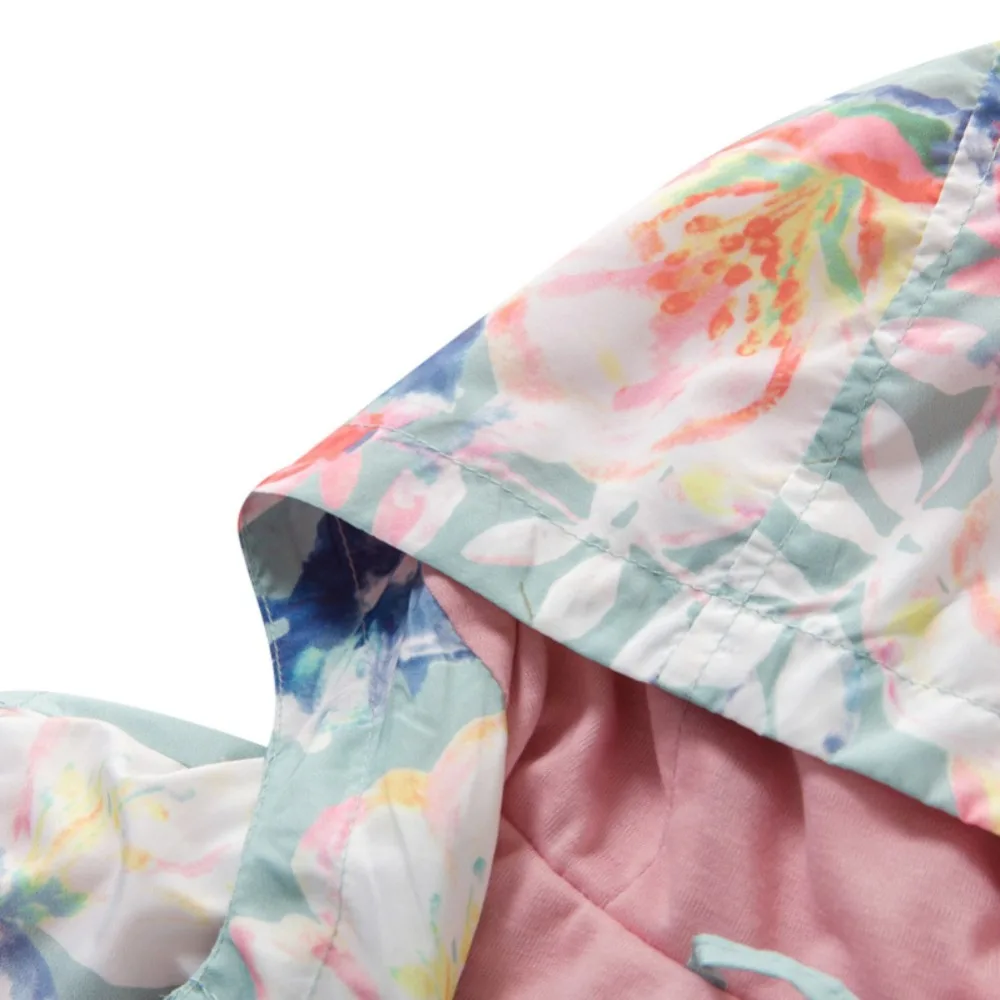 Новая Осенняя верхняя одежда для маленьких девочек, повседневная куртка с капюшоном и рисунком, Детская куртка, верхняя одежда