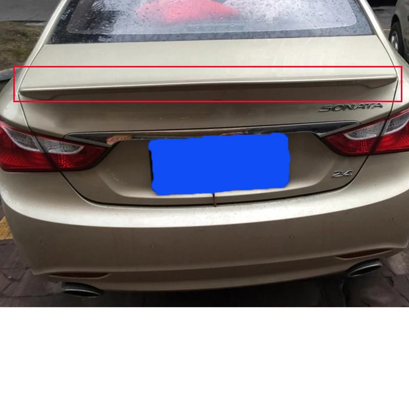 

FOR hyundai sonata Car spoiler2011201220132014Rear lip rear spoiler sonata 8 Colorful ABS rear wing High quality trunk tail fin
