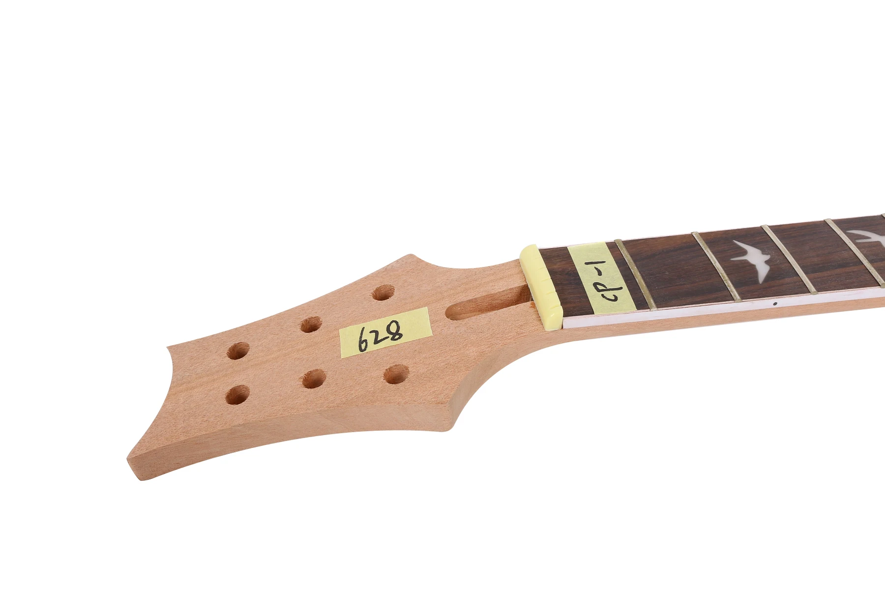 

Fit Diy 22 Fret 24.75 628mm Electric Guitar Neck Mahogany+Rosewood Fingerboard Hand-Made Unfinished